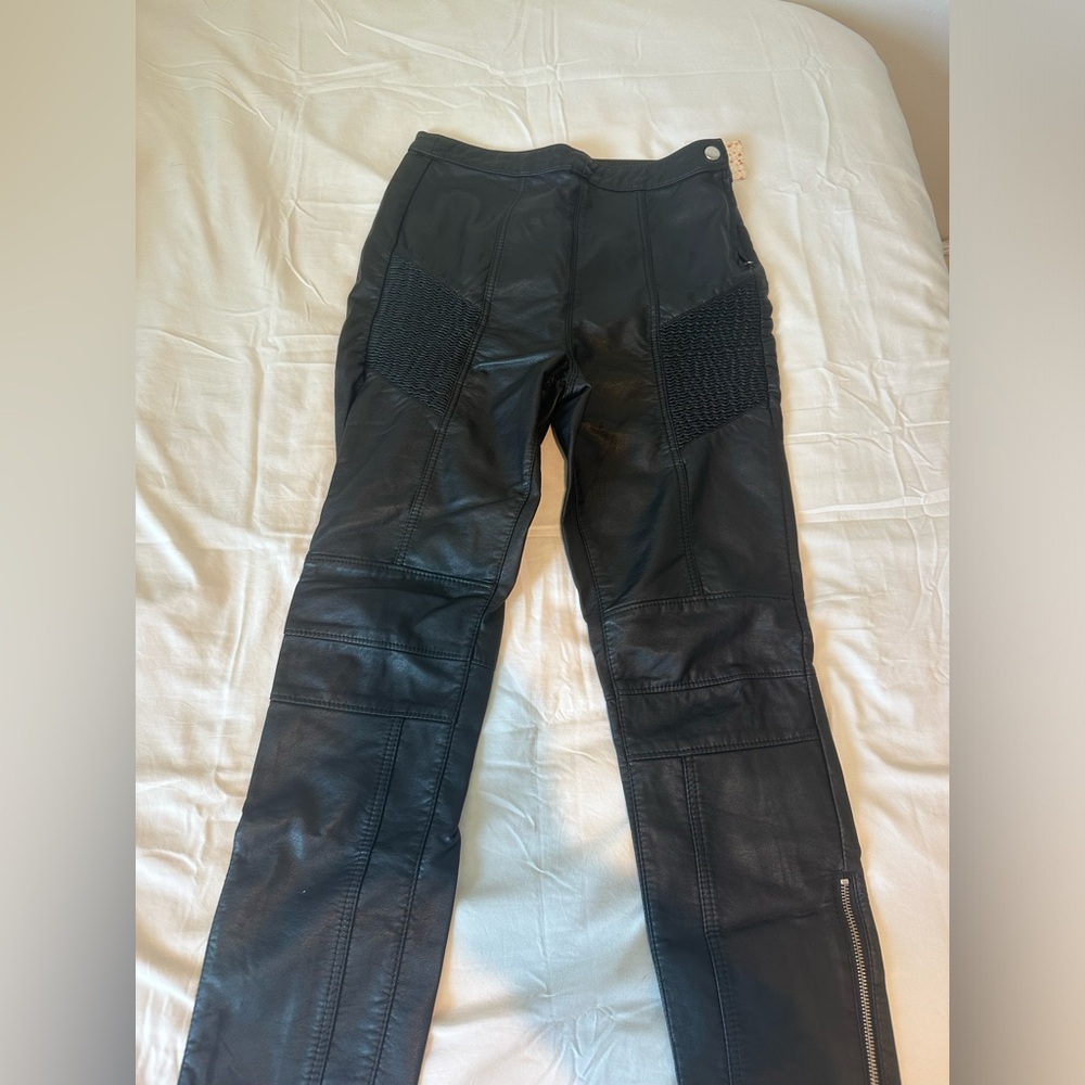 Free People Leather Pants